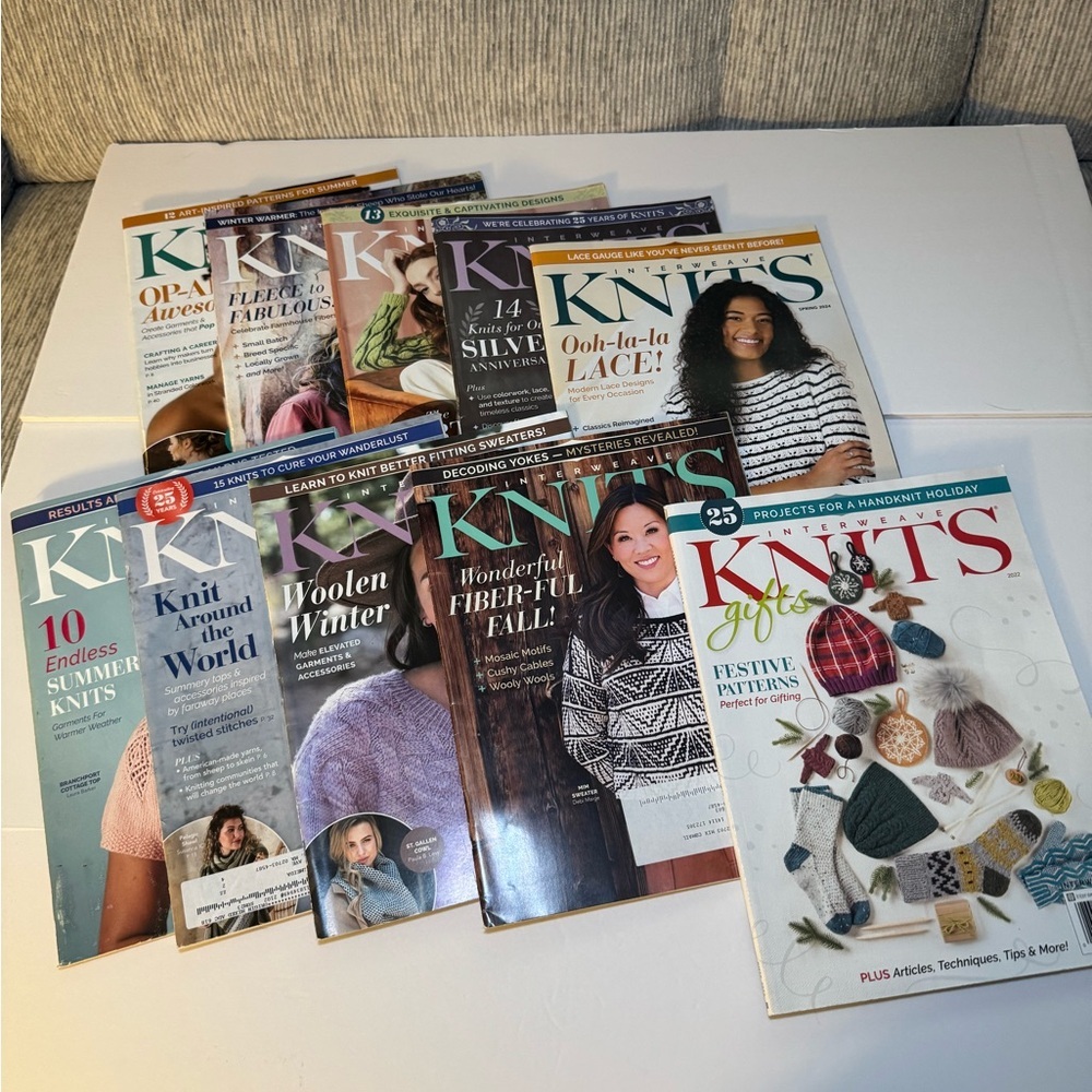 Assorted Interweave Knitting Magazines Collection